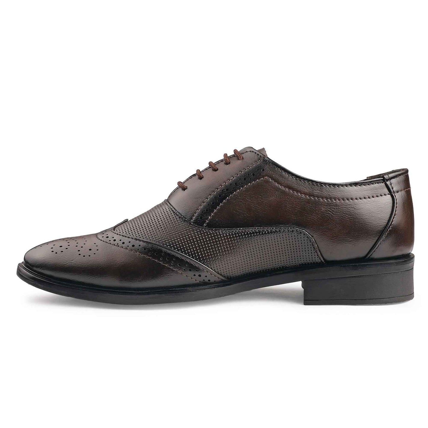 Dusk N Dazzling Brown Brogue Shoes for Men