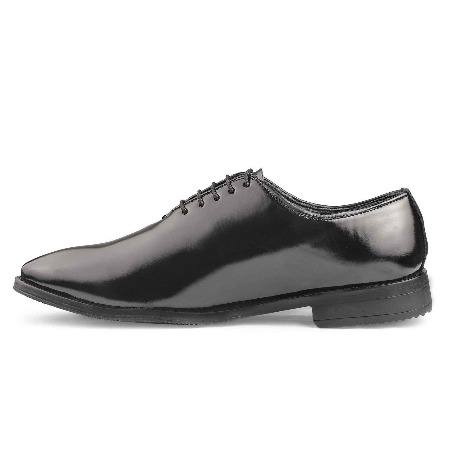 Dusk N Dazzling Black Oxford Shoes for Men - Stylish Lace-Up Design