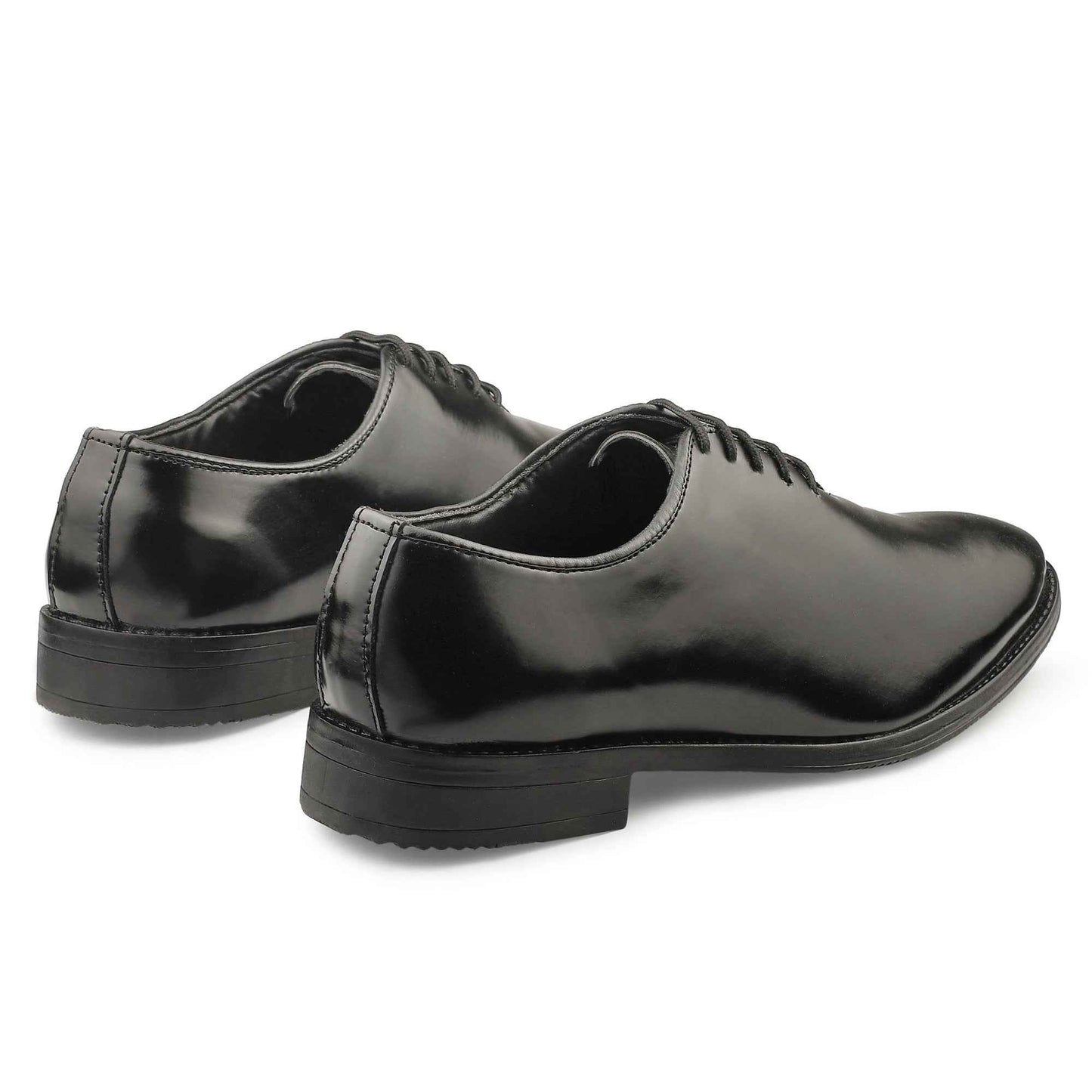 Dusk N Dazzling Black Oxford Shoes for Men - Stylish Lace-Up Design