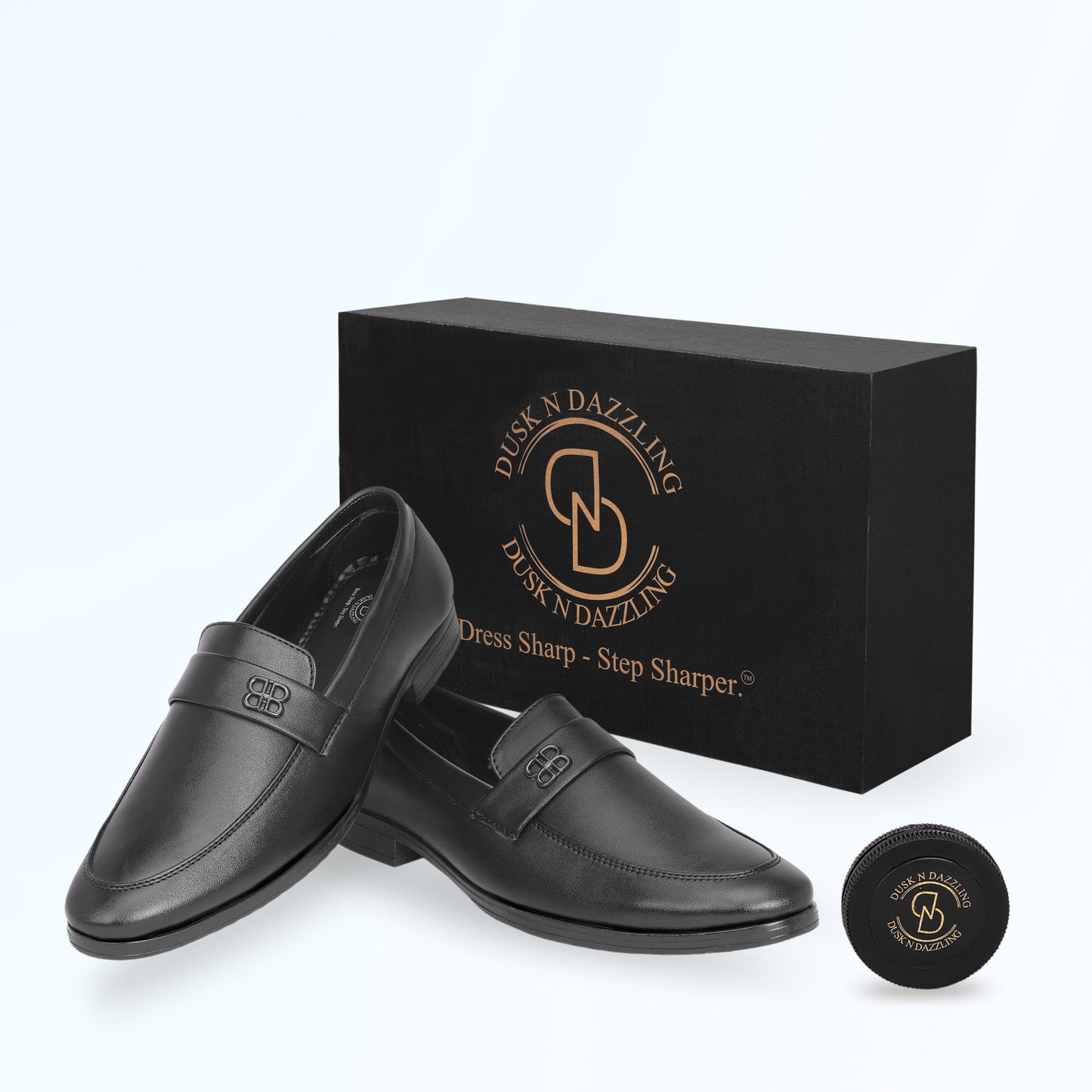Dusk N Dazzling Black Loafer Shoes For Men - Stylish Comfort and Elegance