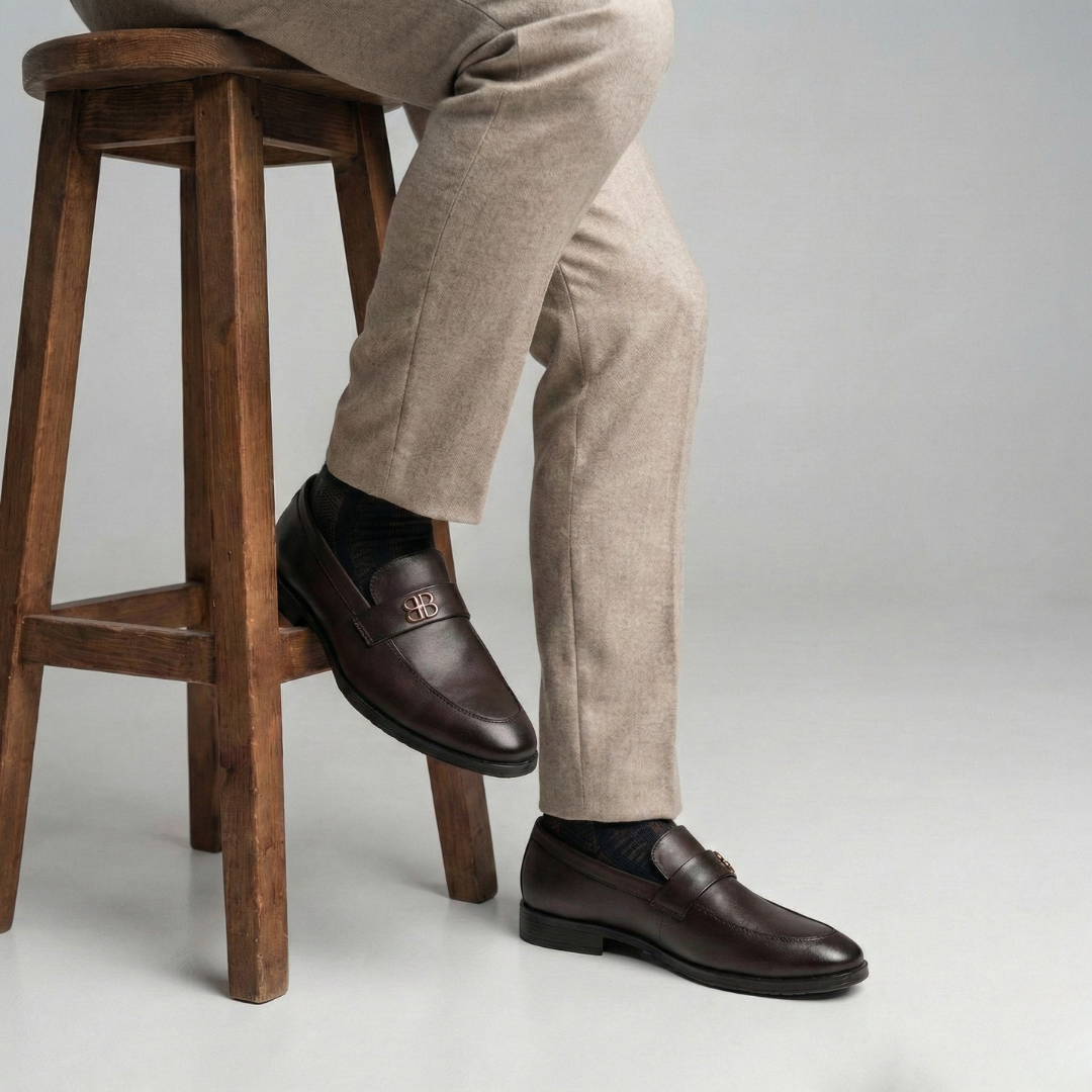 Dusk N Dazzling Brown Loafer Shoes For Men - Stylish Comfort and Versatility
