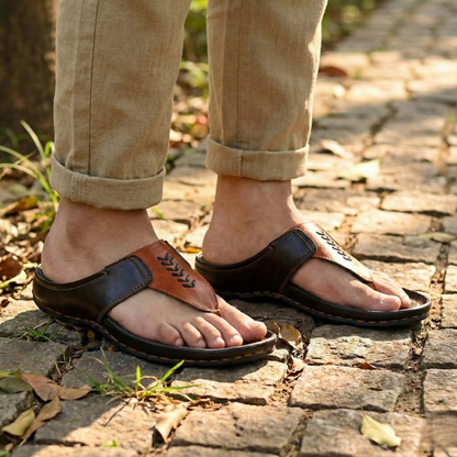 Dusk N Dazzling Brown Stylish Lightweight Slippers For Men - Comfort and Style Combined