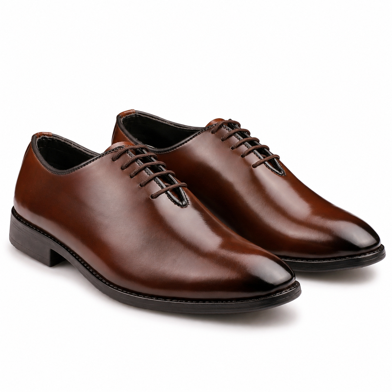 Dusk N Dazzling Brown Oxford Shoes For Men