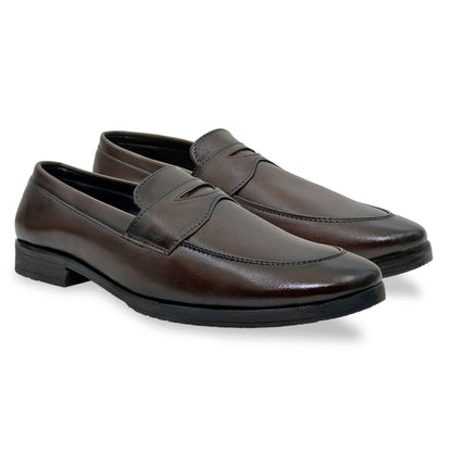 Dusk N Dazzling Brown Penny Loafer For Men - Stylish and Comfortable Footwear