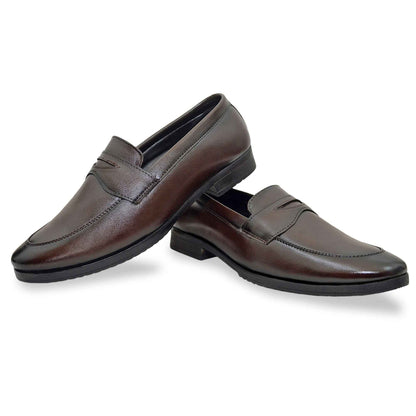 Dusk N Dazzling Brown Penny Loafer For Men - Stylish and Comfortable Footwear