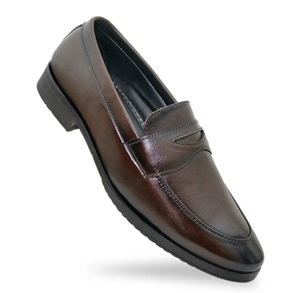 Dusk N Dazzling Brown Penny Loafer For Men - Stylish and Comfortable Footwear