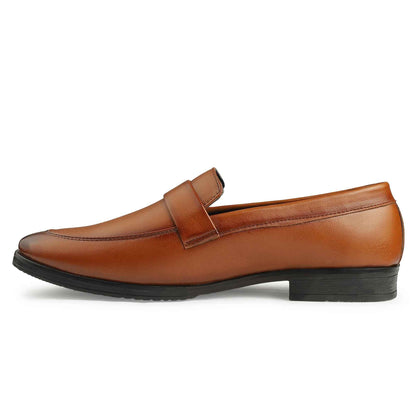 Dusk N Dazzling Tan Loafer Shoes For Men