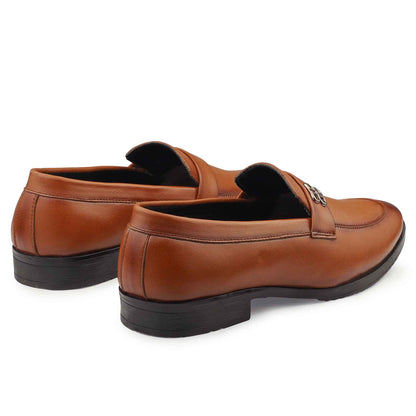 Dusk N Dazzling Tan Loafer Shoes For Men