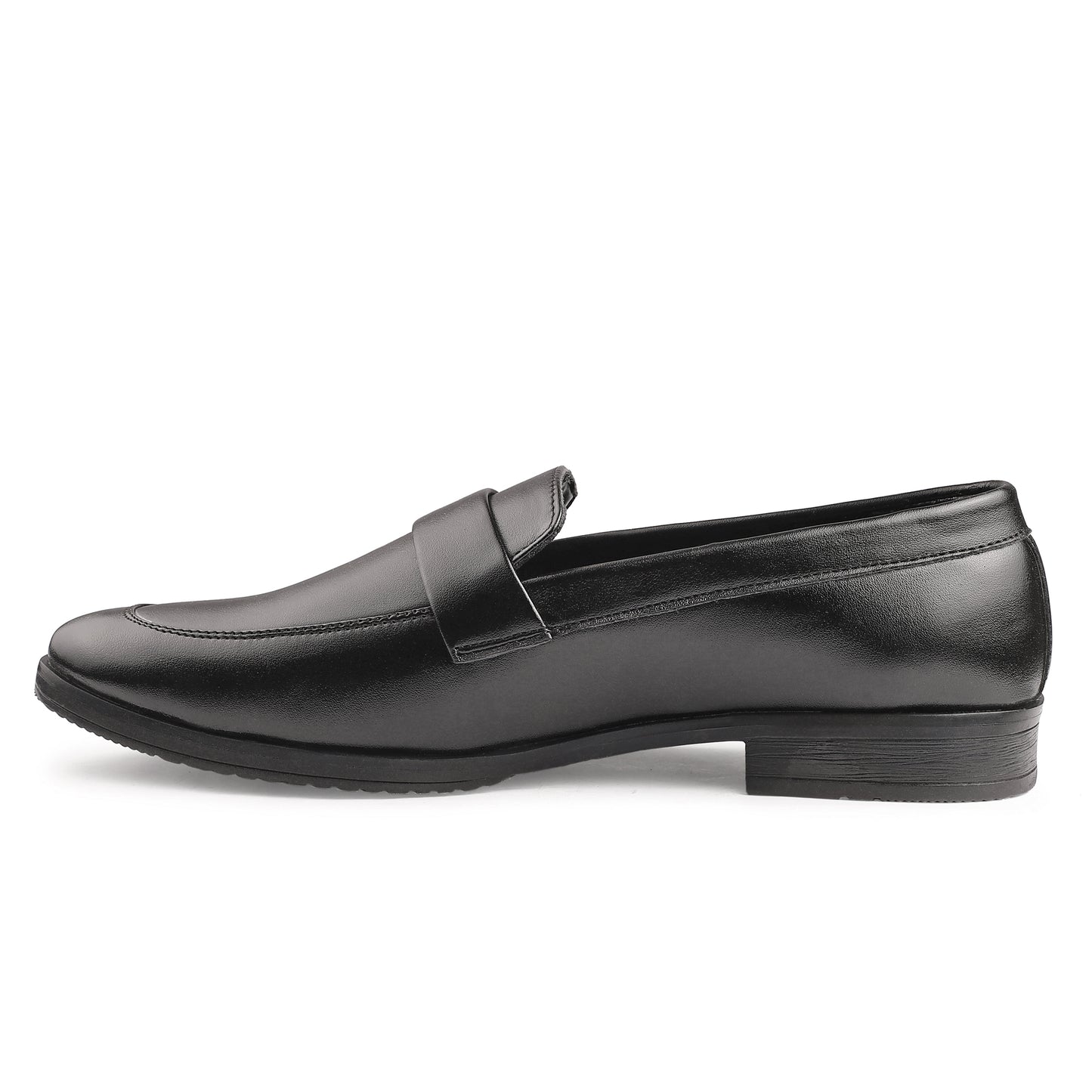 Dusk N Dazzling Black Loafer Shoes  For Men