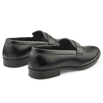 Dusk N Dazzling Black Loafer Shoes For Men - Stylish Comfort and Elegance