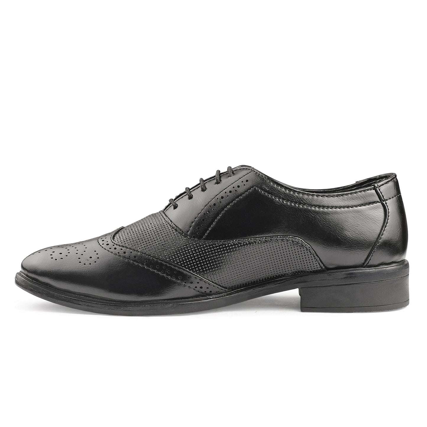 Dusk N Dazzling Black Brogues For Men