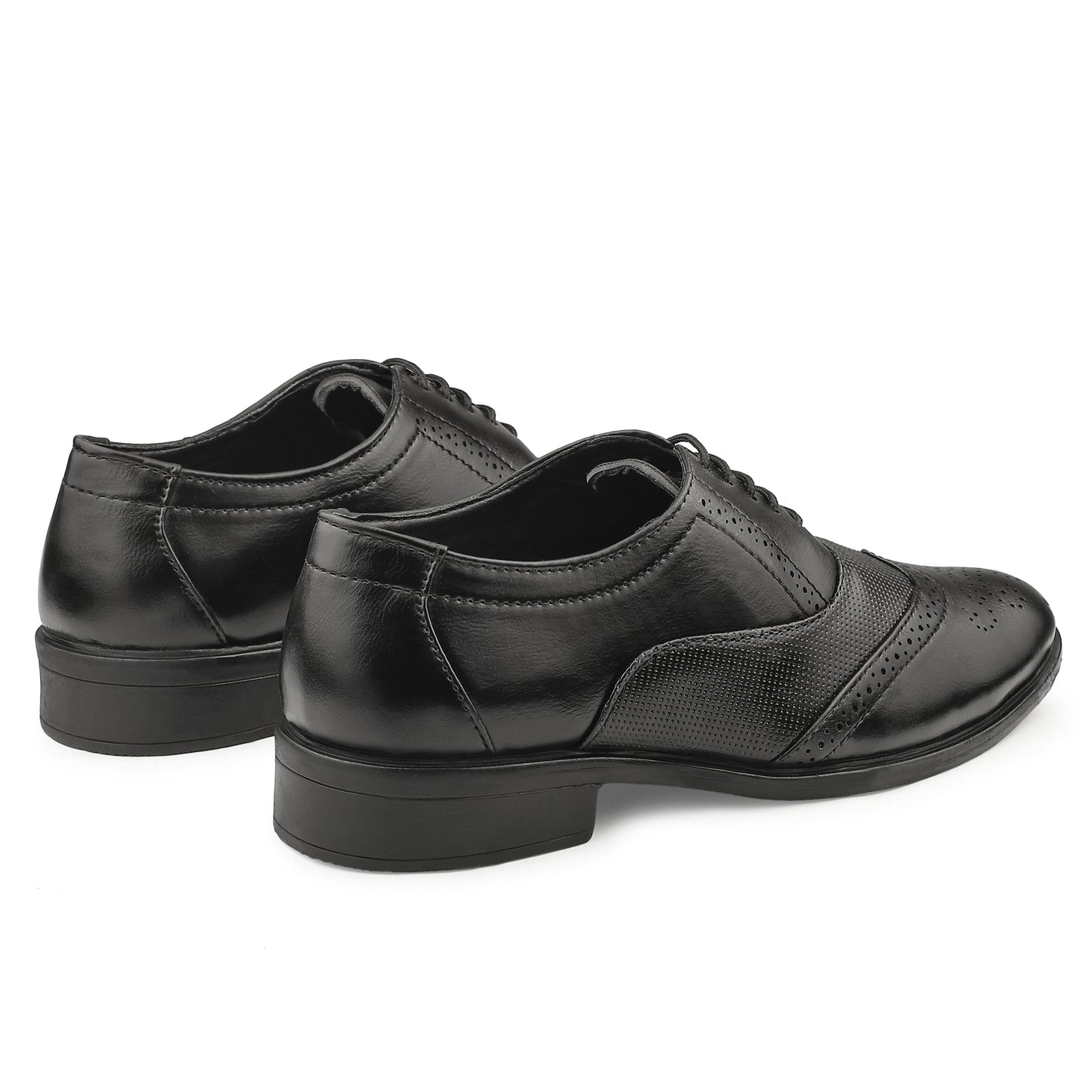 Dusk N Dazzling Black Brogues For Men
