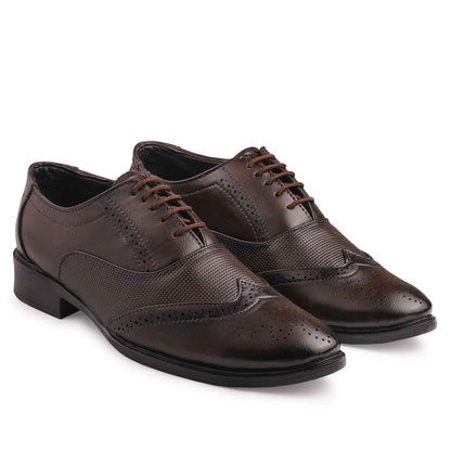 Dusk N Dazzling Brown Brogue Shoes for Men
