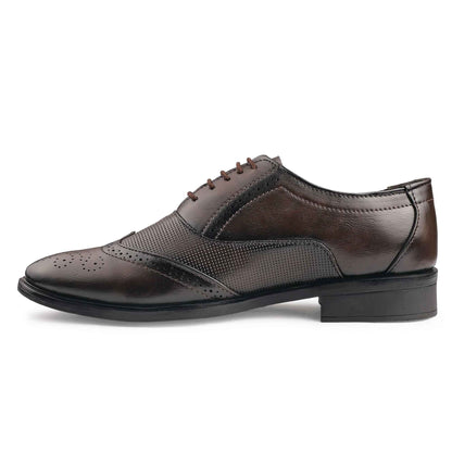 Dusk N Dazzling Brown Brogue Shoes for Men