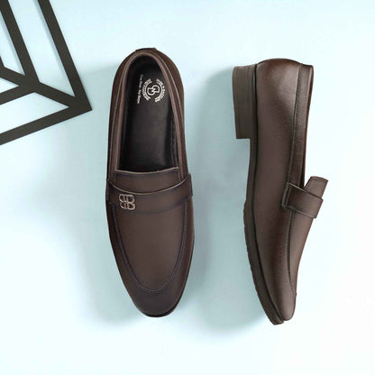Dusk N Dazzling Brown Loafer Shoes For Men - Stylish Comfort and Versatility