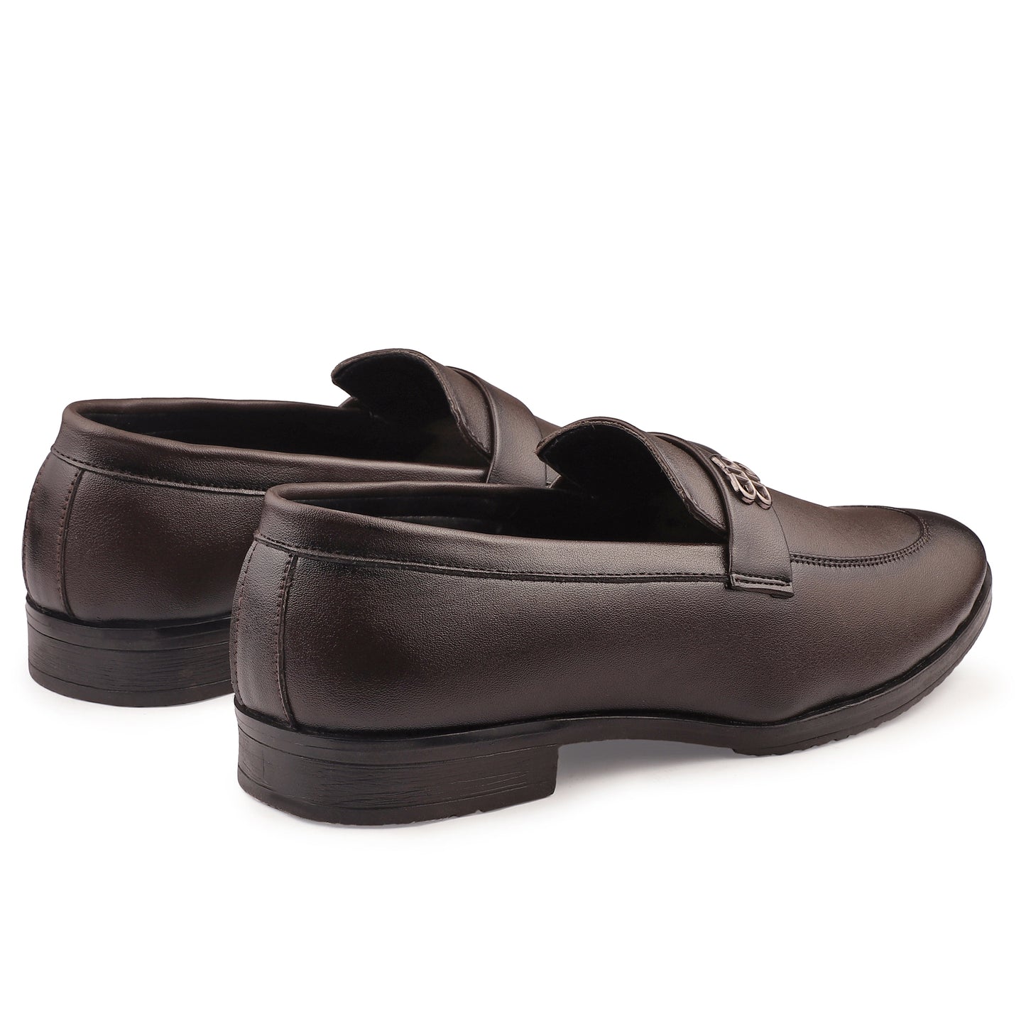 Dusk N Dazzling Brown Loafer Shoes  For Men