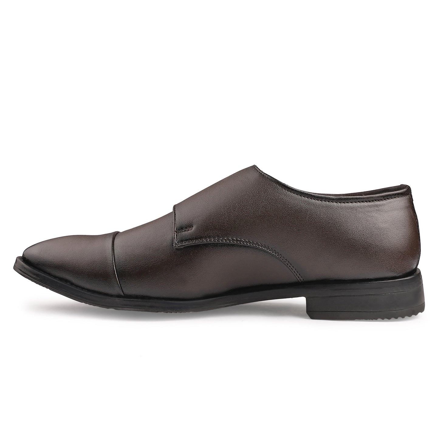 Dusk N Dazzling Brown Double Strap Monk Shoes  For Men