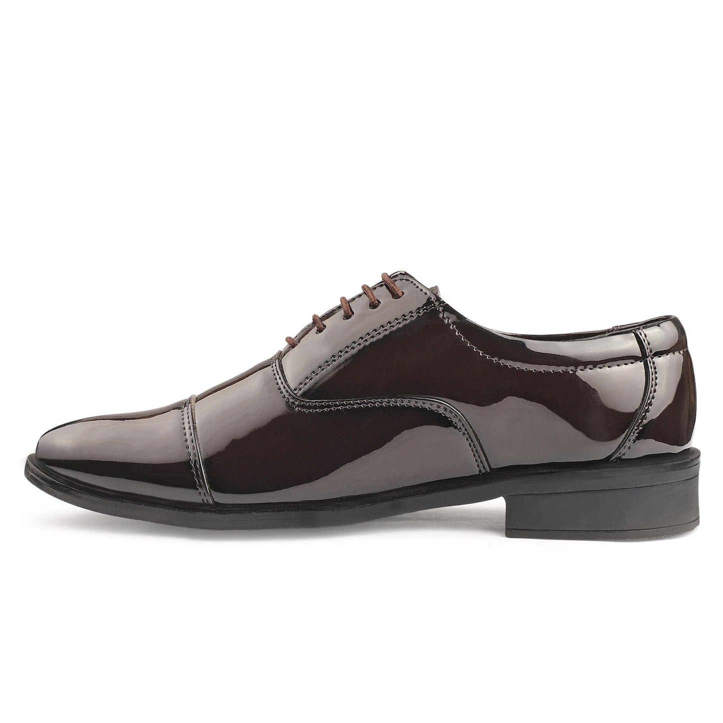 Dusk N Dazzling Brown Stitched Oxford For Men