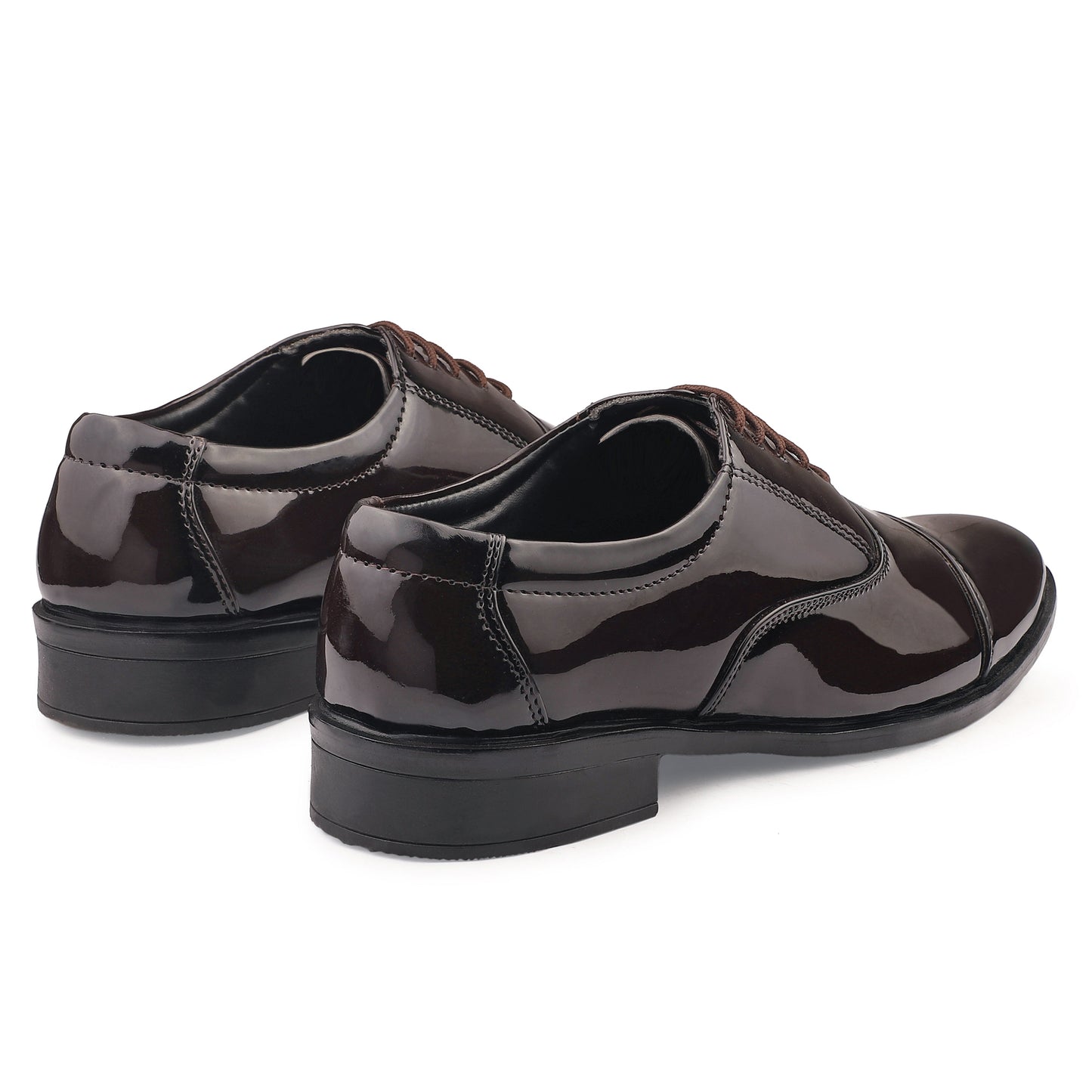 Dusk N Dazzling Brown Stitched Oxford For Men