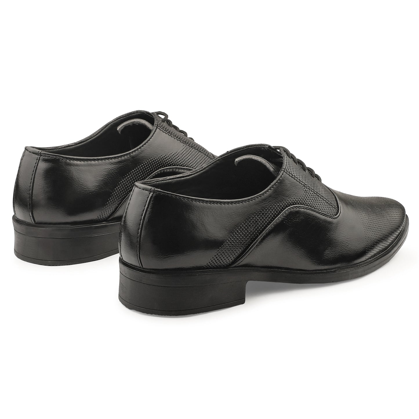 Dusk N Dazzling Black Oxford Shoes For Men