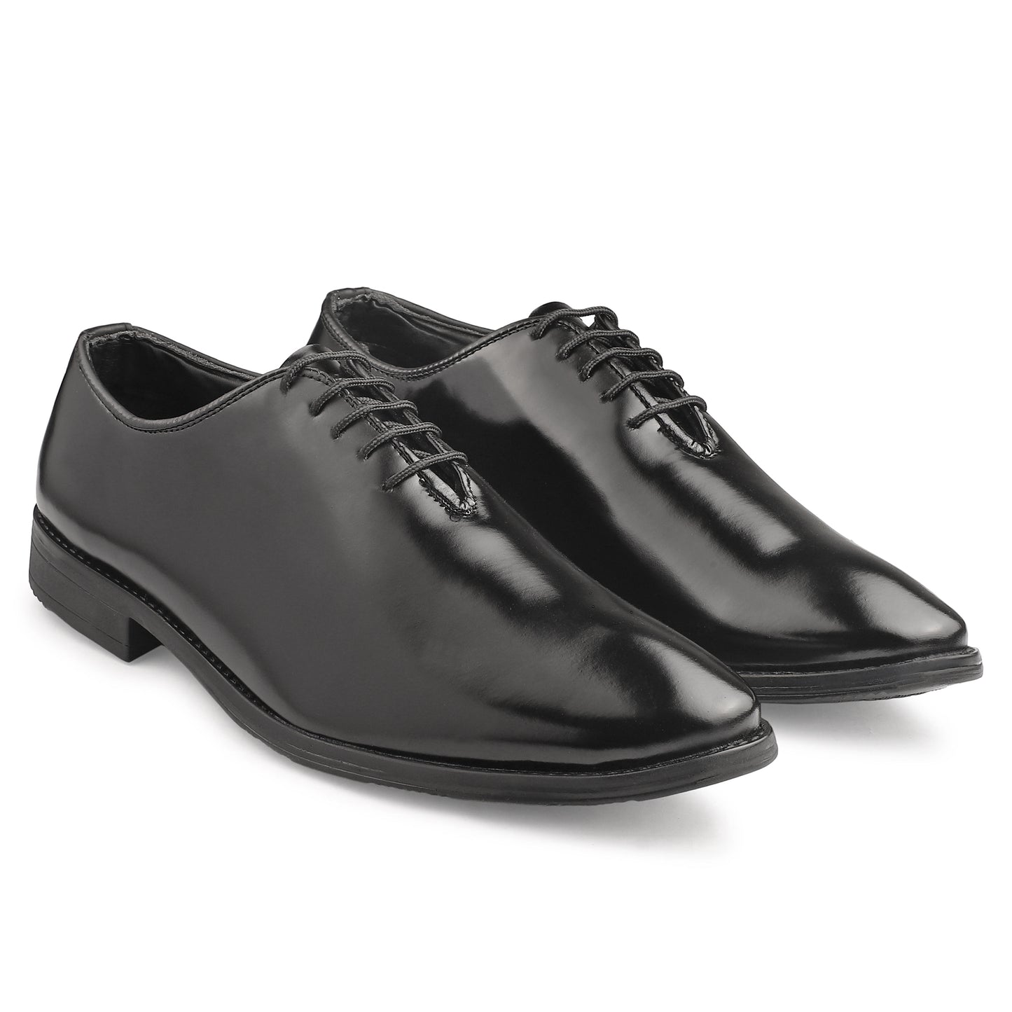 Dusk N Dazzling Black Oxford Shoes For Men