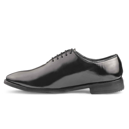 Dusk N Dazzling Black Oxford Shoes for Men - Stylish Lace-Up Design