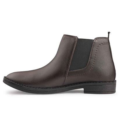 Dusk N Dazzling Brown Chelsea Boots For Men - Stylish Footwear for Every Occasion