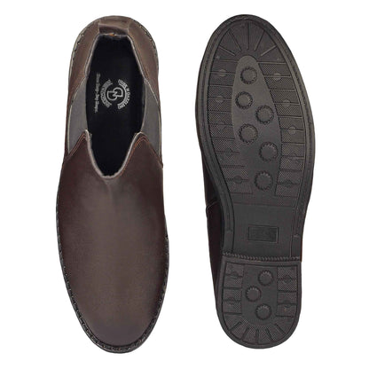 Dusk N Dazzling Brown Chelsea Boots For Men - Stylish Footwear for Every Occasion