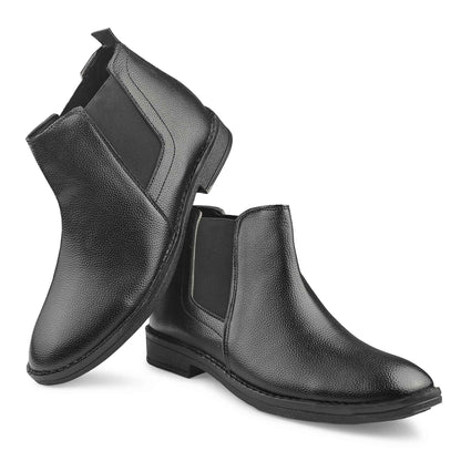 Dusk N Dazzling Black Chelsea Boots For Men - Stylish and Versatile Footwear