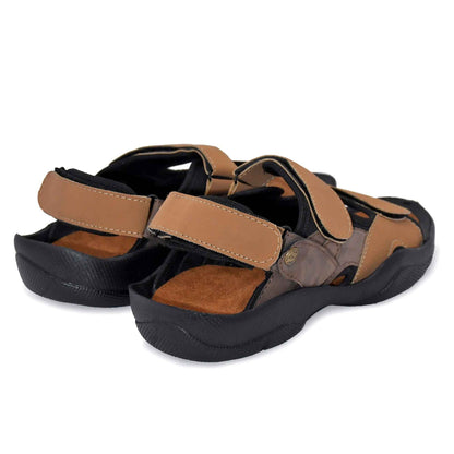 Dusk N Dazzling Lightweight Tan Sandals For Men