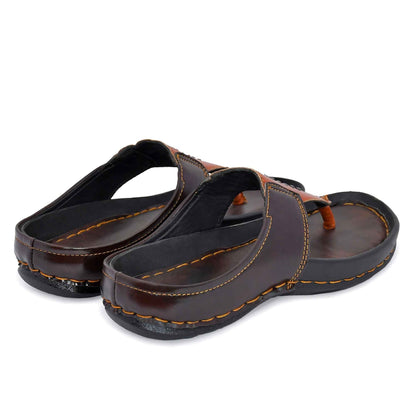Dusk N Dazzling Brown Stylish Lightweight Slippers For Men - Comfort and Style Combined
