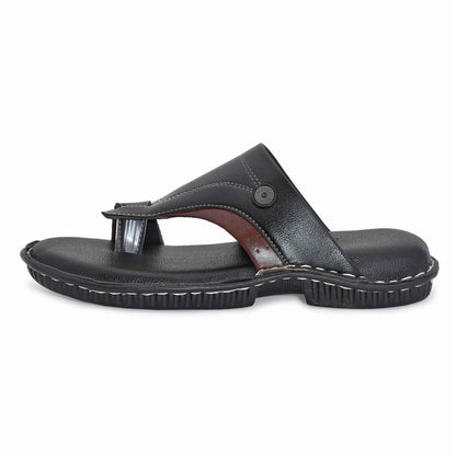 Dusk N Dazzling Black Stylish Lightweight Slippers For Men - Comfortable and Trendy Footwear
